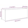 vidaXL Bad-Wandschrank Wei&szlig; 80x25x30 cm Holzwerkstoff