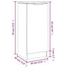 vidaXL Sideboard Sonoma-Eiche 30x30x70 cm Holzwerkstoff