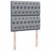 vidaXL Boxspringbett mit Matratze Hellgrau 100x200 cm Stoff