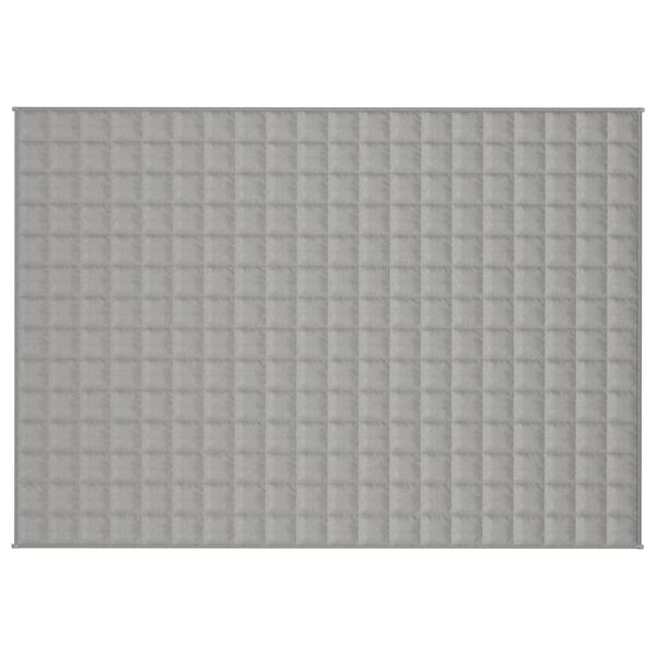 vidaXL Gewichtsdecke Grau 135x200 cm 6 kg Stoff