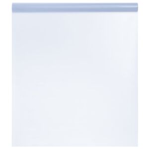 vidaXL Fensterfolie Statisch Matt Grau 60x500 cm PVC