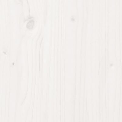 vidaXL Pflanztisch mit Ablage Weiß 108x35x75 cm Massivholz Kiefer