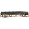 vidaXL Outdoor-Sofagarnitur 8 stk. Natur und Anthrazit