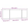 vidaXL Magnetisches Whiteboard Klappbar 160x50x1,7 cm Aluminium
