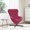 vidaXL Eiersessel Weinrot 63 x 73 x 90 cm Samt