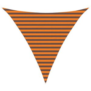 vidaXL Sonnensegel Orange und Braun 3 x 3 x 3 m 100 % Polyester Oxford