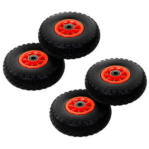 vidaXL Sackkarrenr&auml;der 4 Stk. Massives PU 3,00 - 4 (260x85)