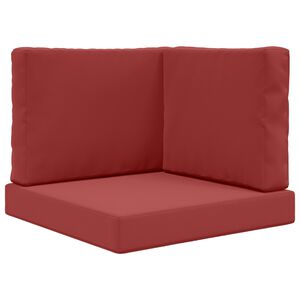 vidaXL Sofakissen f&uuml;r drau&szlig;en Polyester Weinrot 60 x 60 x 8 cm