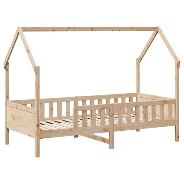 vidaXL Kinderbett Hausbett 90x190 cm Massivholz Kiefer