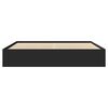 vidaXL Bettgestell ohne Matratze Schwarz 180x200 cm Holzwerkstoff