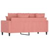 vidaXL 2-Sitzer-Sofa Rosa 140 cm Samt