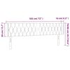 vidaXL LED Kopfteil Dunkelblau 183x16x78/88 cm Samt