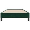 vidaXL Bettgestell ohne Matratze Dunkelgr&uuml;n 100x220 cm Samt