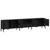 vidaXL TV-Schr&auml;nk Schwarz Eichen-Optik 200 x 25 x 44 cm Holzwerkstoff