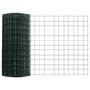 vidaXL Eurozaun Gr&uuml;n 0,6 x 10 m PVC-beschichtetes Eisen