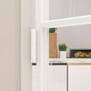 vidaXL Innent&uuml;r Wei&szlig; 76x201,5 cm Hartglas & Aluminium Schlank