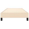 vidaXL Boxspringbettgestell Creme 80x200 cm Stoff