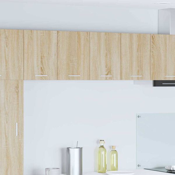 vidaXL H&auml;ngeschrank 2 pcs Sonoma-Eiche und Wei&szlig; 60 x 31 x 40 cm