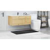 vidaXL Rutschfeste Badmatte Dunkelgrau 70 x 120 cm PP