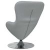 vidaXL Eiersessel Hellgrau 63 x 73 x 90 cm Stoff