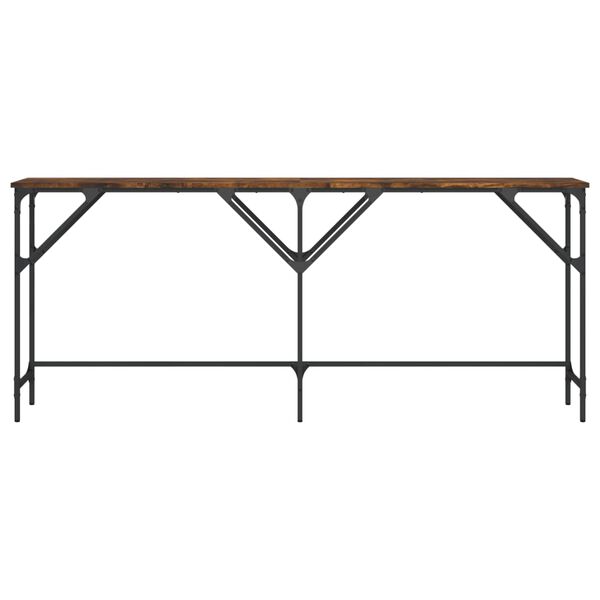 vidaXL Konsolentisch R&auml;uchereiche 180x29x75 cm Holzwerkstoff