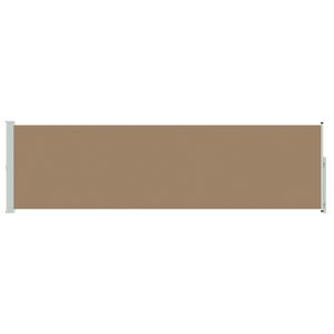 vidaXL Ausziehbares Seitenmarkise Taupe 300 x 120 cm Polyester