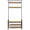 vidaXL Garderobenst&auml;nder Artisan-Eiche 95 x 34 x 184 cm Holzwerkstoff