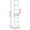 vidaXL Highboard Schwarz 40x41x185 cm Holzwerkstoff