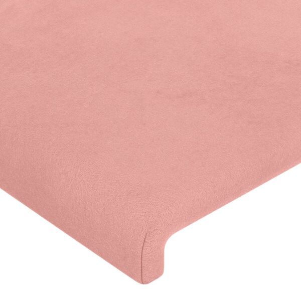 vidaXL Kopfteile 2 Stk. Rosa 80x5x78/88 cm Samt