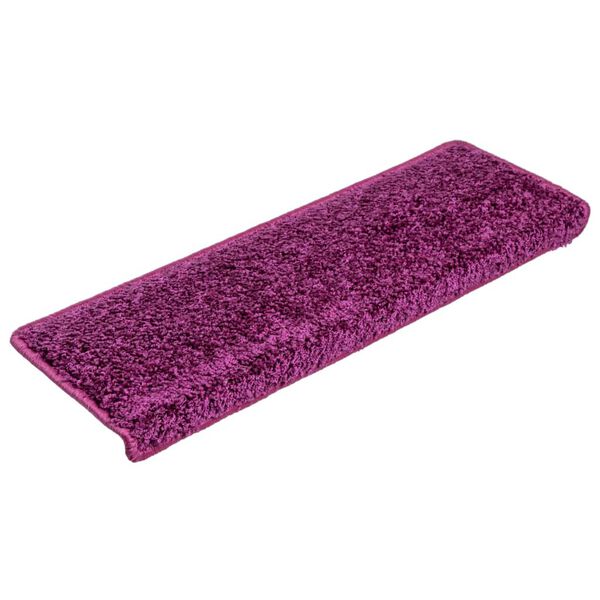 vidaXL Stufenmatten 15 Stk. 65x21x4 cm Violett Rechteckiger Rand