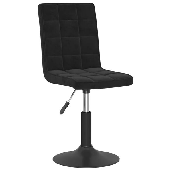 vidaXL Esszimmerst&uuml;hle 6 Stk. Drehbar Schwarz Samt