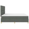 vidaXL LED Boxspringbett mit Matratze Dunkelgrau 200 x 200 cm Stoff
