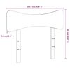 vidaXL Kopfteil Wei&szlig; 100 cm Massivholz Kiefer