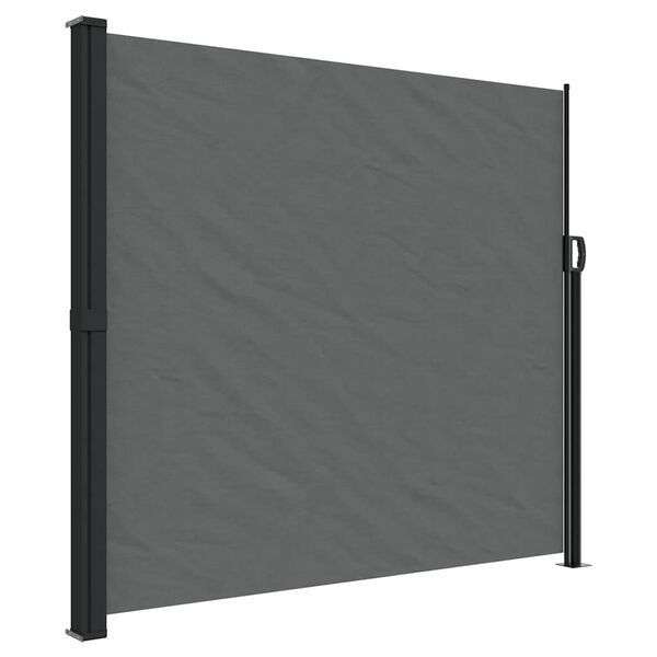vidaXL Ausziehbare Seitenmarkise Anthrazit 180x300 cm