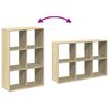 vidaXL Raumteiler-B&uuml;cherregal Sonoma-Eiche 69,5x29x103,5 cm
