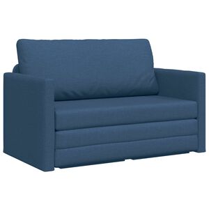 vidaXL Schlafsofa Blau 124 x 71 x 78 cm Stoff