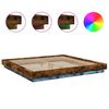 vidaXL Bettgestell mit LED R&auml;uchereiche 180x200 cm Holzwerkstoff