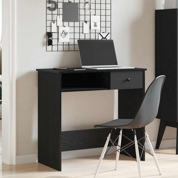 vidaXL Schreibtisch Schwarz 80x40x75 cm Holzwerkstoff