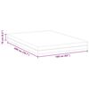 vidaXL Matratze Wei&szlig; und Grau 160 x 200 cm Jacquard-Stoff