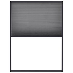vidaXL Insektenschutz-Plissee f&uuml;r Fenster Aluminium Anthrazit 60x80cm