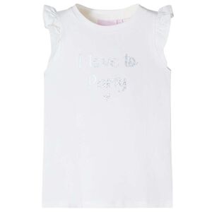 vidaXL Kinder-T-Shirt mit R&uuml;schen&auml;rmeln Lila 104