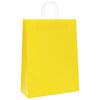 vidaXL Papiertragetaschen 50 Stk. mit Henkeln Gelb 32x12x42 cm