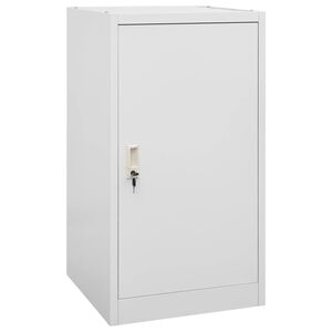 vidaXL Sattelschrank Hellgrau 53x53x105 cm Stahl