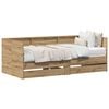 vidaXL Tagesbett mit Regal Artisan-Eiche 100 x 200 cm Holzwerkstoff
