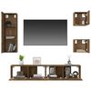 vidaXL 5-tlg. TV-Schrank-Set R&auml;uchereiche Holzwerkstoff