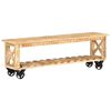 vidaXL TV-Schrank 130x30x42 cm Raues Mangoholz