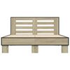 vidaXL Bettgestell Sonoma-Eiche 120x200 cm Holzwerkstoff und Metall