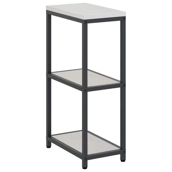 vidaXL K&uuml;chenaufbewahrung mit Regal Silber 60 x 50 x 92 cm Stahl