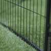 Kerbl Freilaufgehege mit T&uuml;r Schwarz