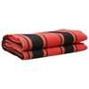 vidaXL Markisenersatzstoff Orange und Schwarz 1000 x 160 cm Polyester